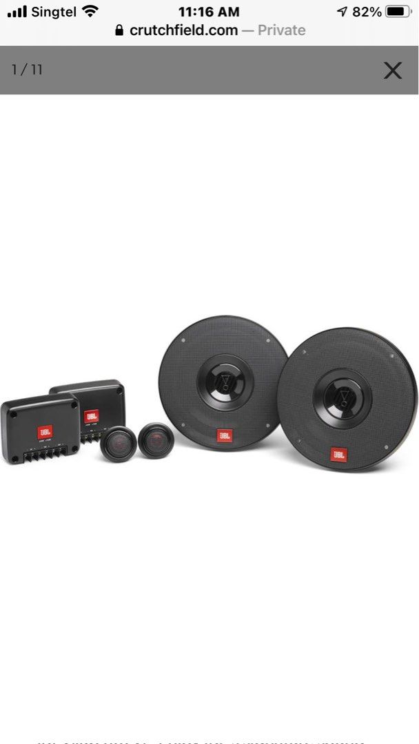 Pioneer/JBL component speaker Club 602C+JBL Subwoofer BassPro NANO, Car