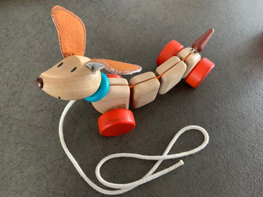 Plan toys pull along 2025 dog