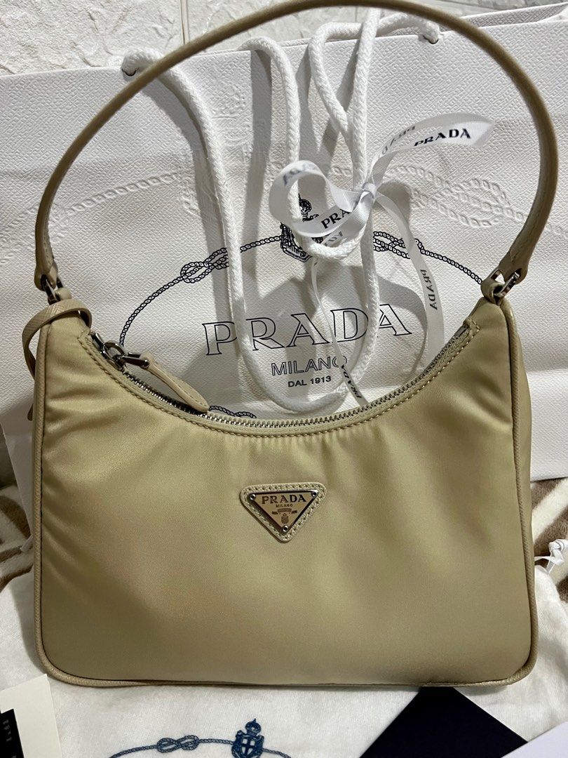 Prada Desert Beige Re-Edition 2005 Nylon Bag – Savonches