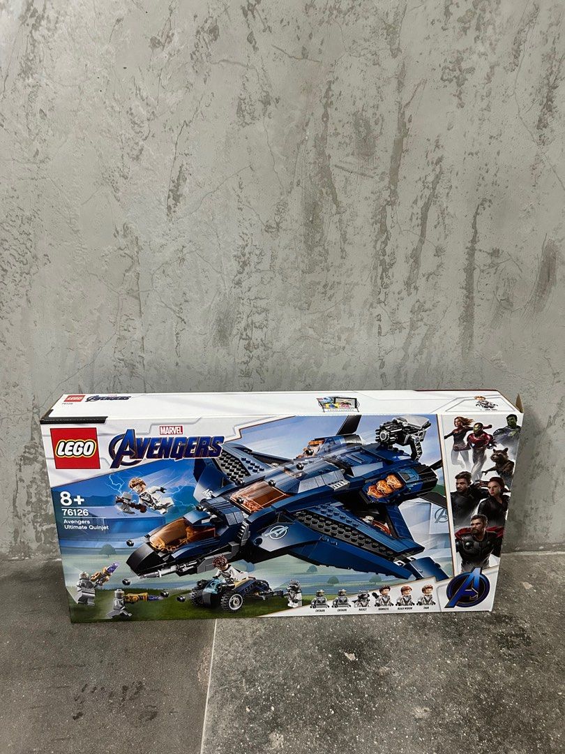Pre-loved Lego 76123 Captain America: Outriders Attack 76124 War ...