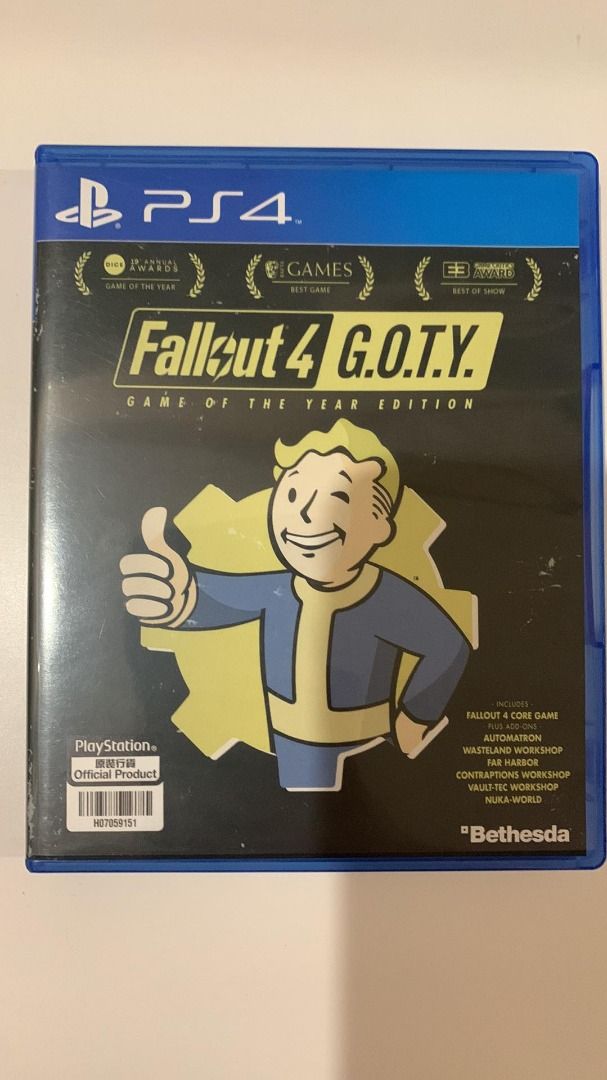PS4) Fallout 4: GOTY Edition, Video Gaming, Video Games, PlayStation on  Carousell