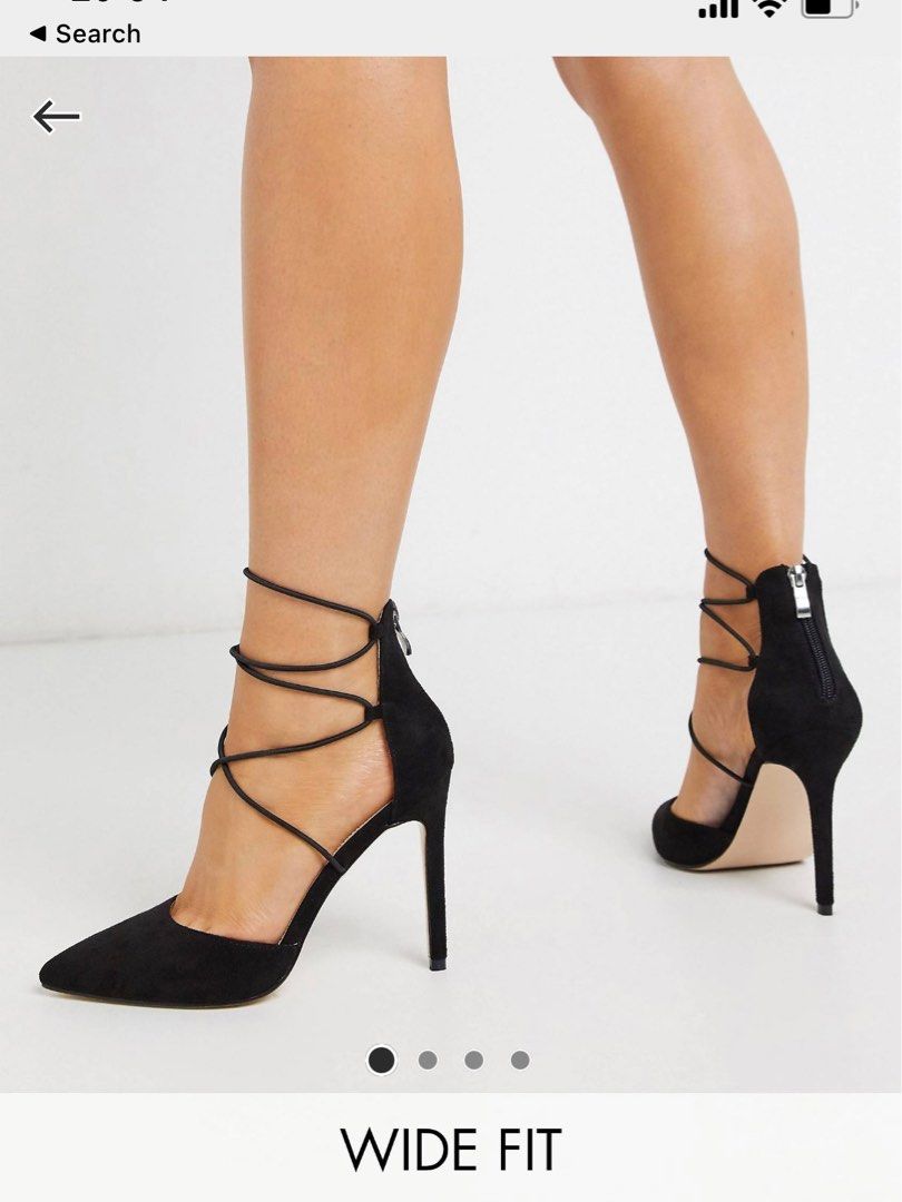 Public desire black lace up heels store