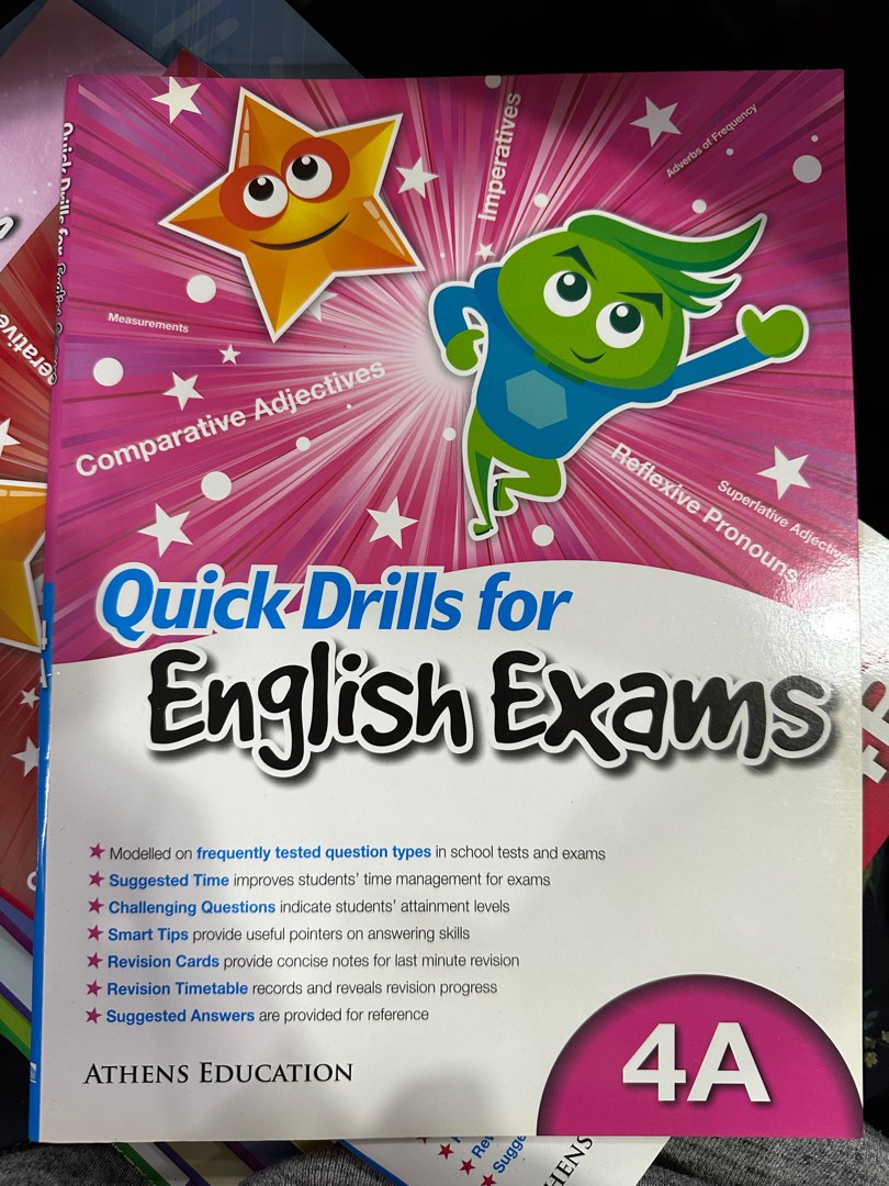 Quick Drills for English Exams 4A, 興趣及遊戲, 書本 & 文具, 教科書 Carousell