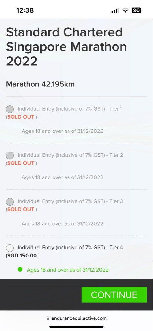Race entry Standard Chartered Singapore Marathon 2022, Everything