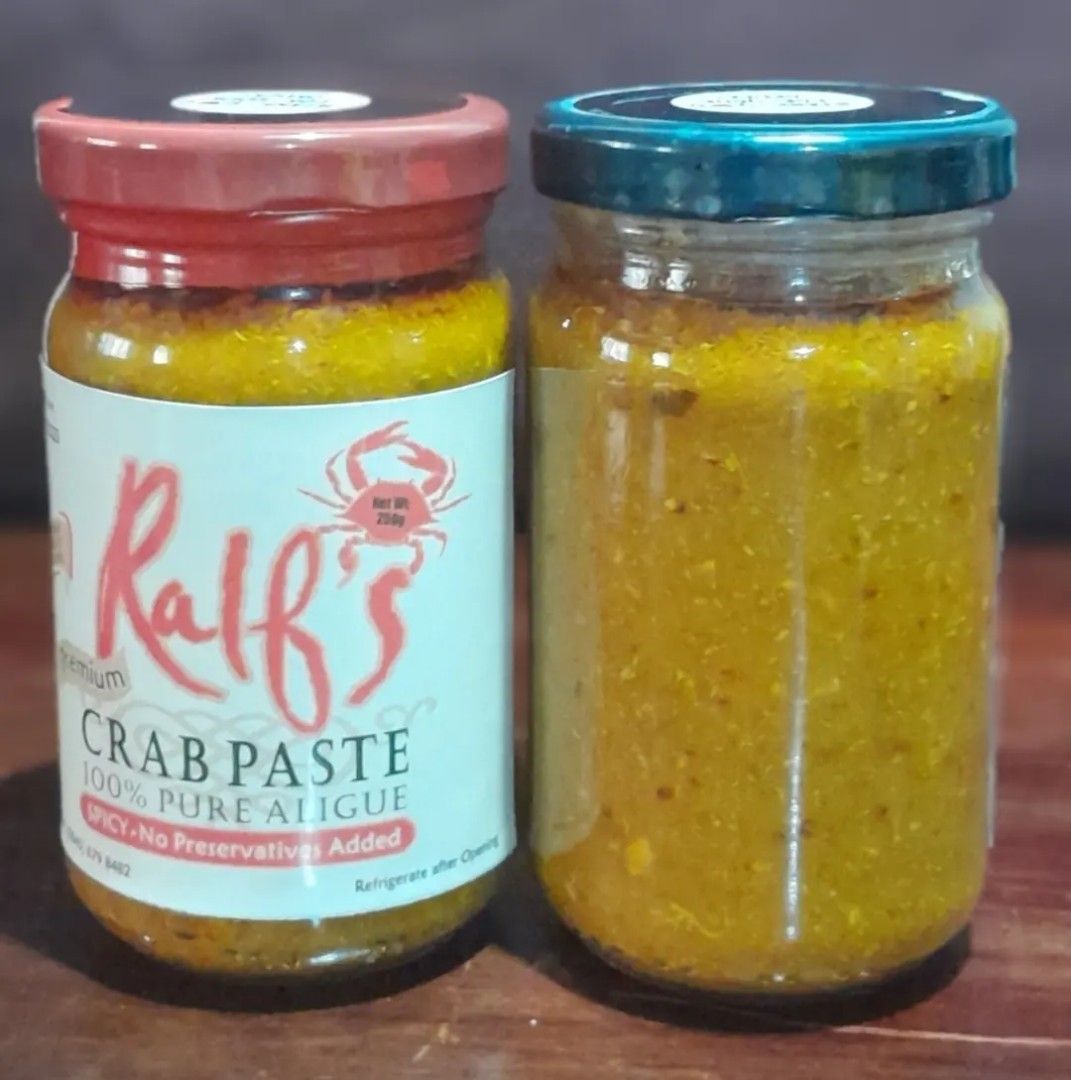 Ralf's Crab Paste (Category: Other Food & Drinks) located in Makati City. Submitted by miracleanne (Listing ID 1195702391, Image 2). Description: 100% pure aligue. Ready to eat. With two equally delicious flavors --spicy and non spicy.