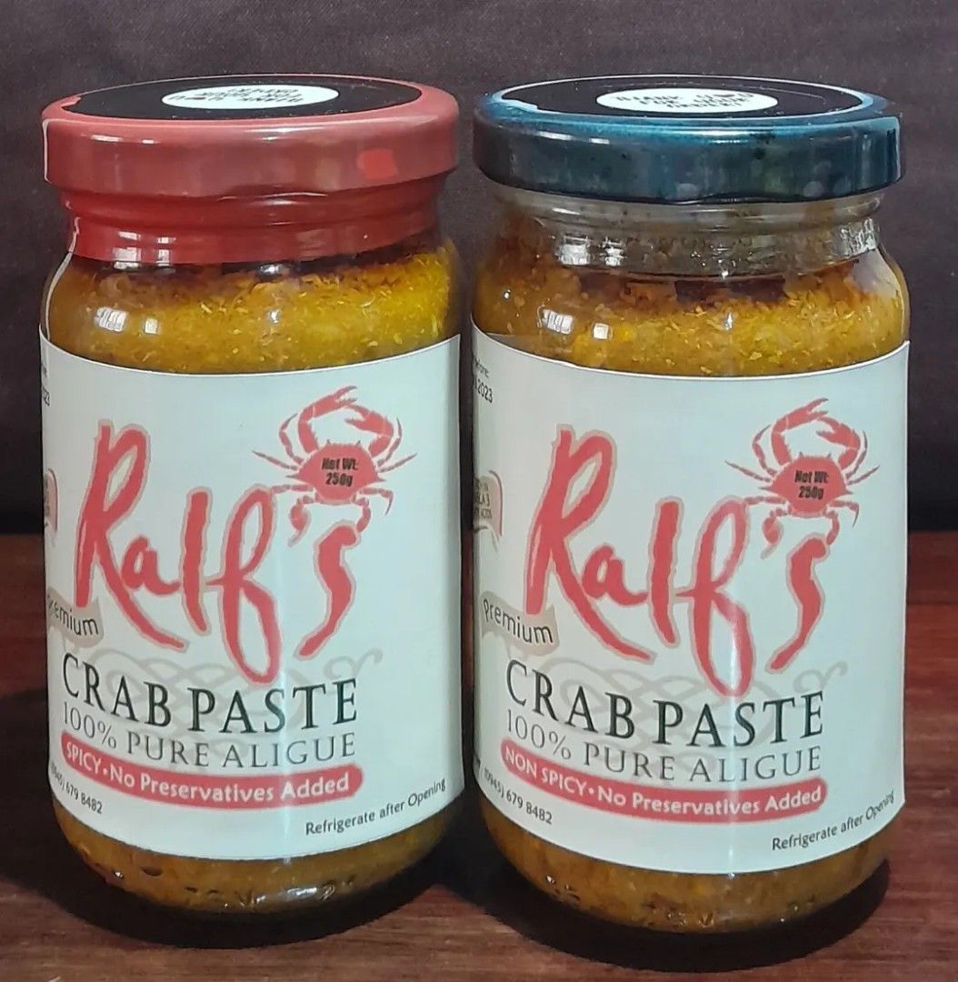 Ralf's Crab Paste (Category: Other Food & Drinks) located in Makati City. Submitted by miracleanne (Listing ID 1195702391, Image 1). Description: 100% pure aligue. Ready to eat. With two equally delicious flavors --spicy and non spicy.