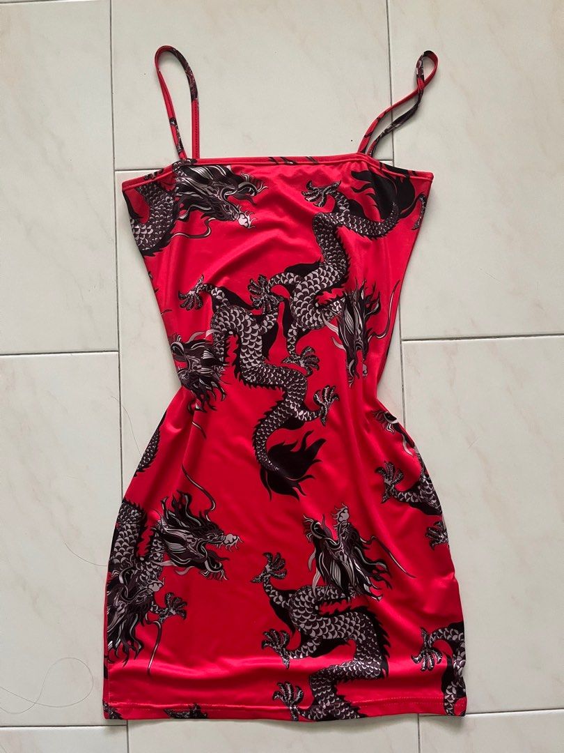 Red best sale dragon dress