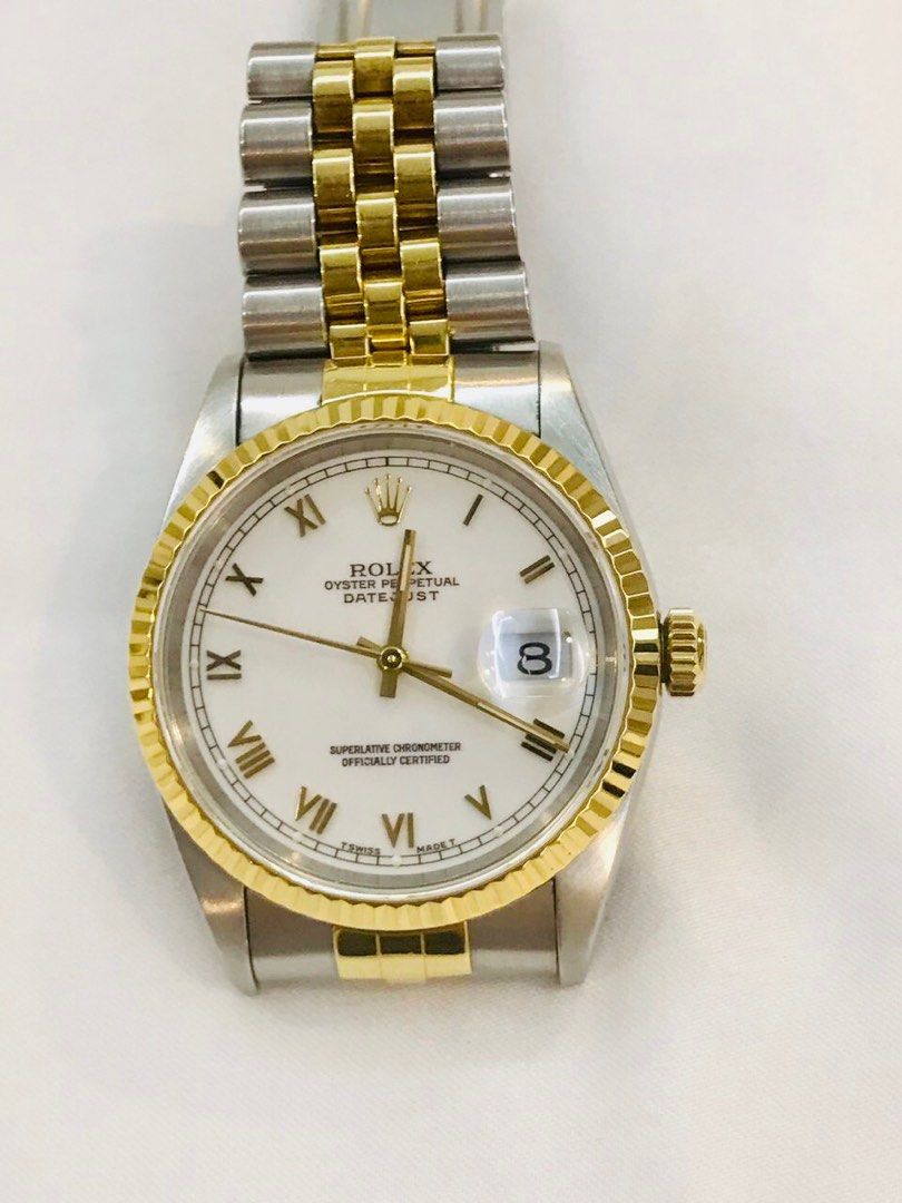 Rolex Perpetual 36 Dial Men's Stainless Steel and 18kt Gold Watch (RARE), Luxury, Watches on Carousell