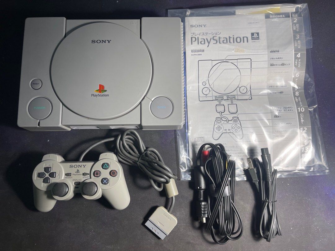 SCPH-3000 PS1 Original Console, Video Gaming, Video Game Consoles ...