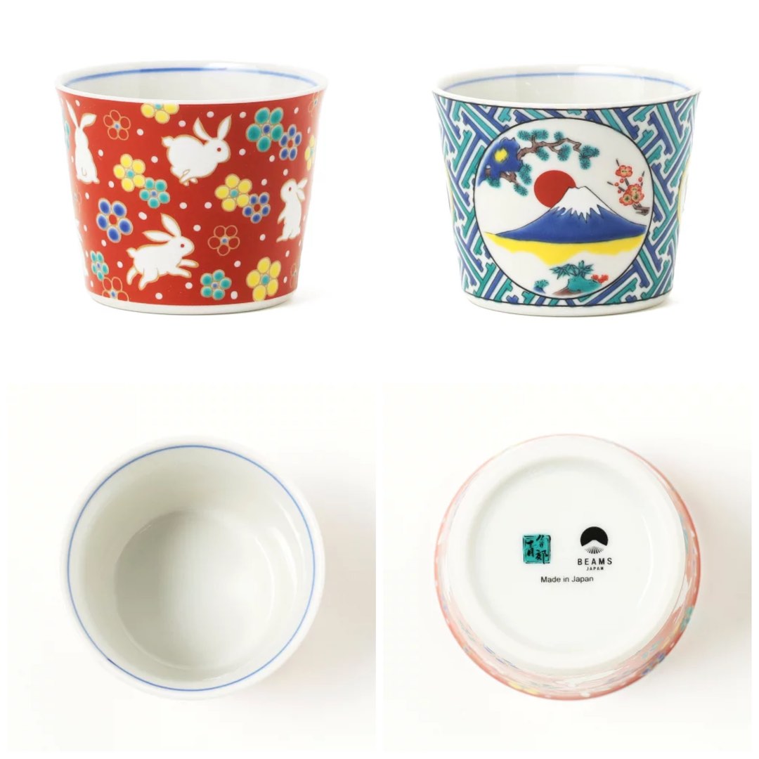 ホシザキ × BEAMSJAPAN 水野智路 ペンギン練り込み 小皿　木箱入り ホシザキ×BEAMS JAPAN / 別注 水野智路 ペンギン練り込み小皿