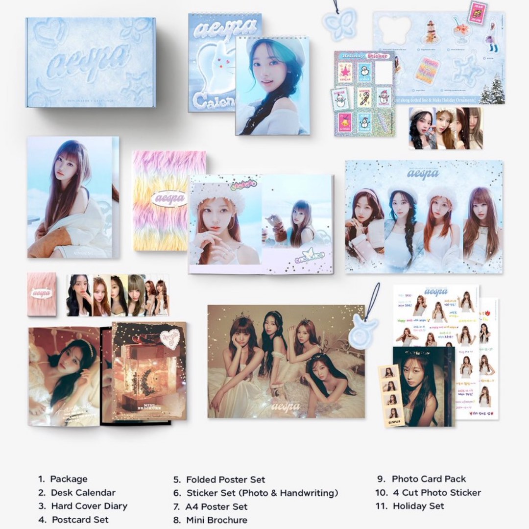 [SHARING] AESPA 2023 SEASONS GREETINGS, Hobbies & Toys, Memorabilia