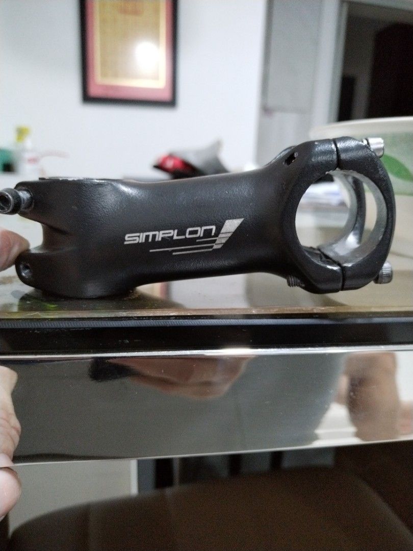 Simplon Stem (Category: Parts & Accessories) located in Singapore. Submitted by ms3887 (Listing ID 1195748094, Image 5). Description: alloy 90mm est - 10°stem. suitable for mtb, mini velo and road/ gravel bike..