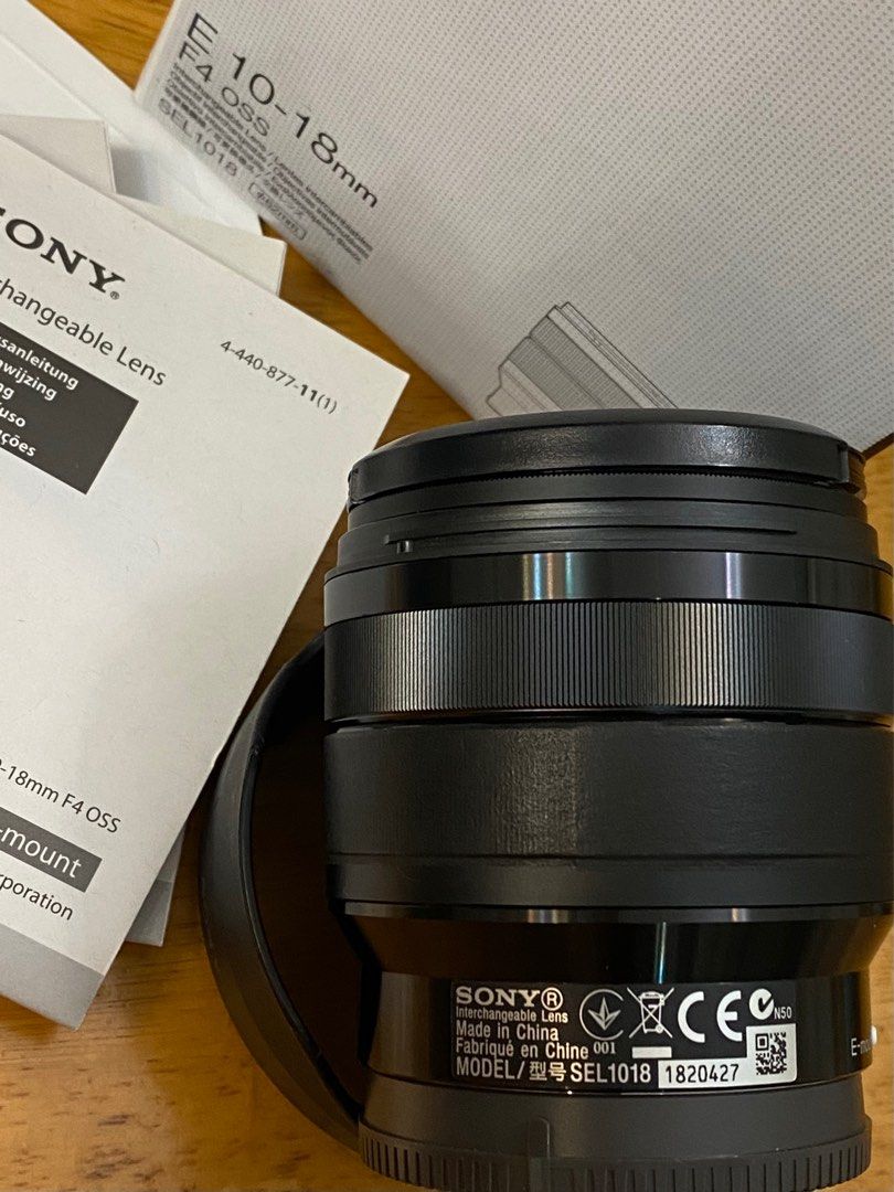 Sony E10-18 F4 Oss (SEL1018), 攝影器材, 鏡頭及裝備- Carousell