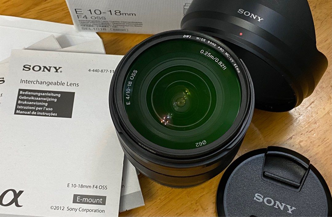 Sony E10-18 F4 Oss (SEL1018), 攝影器材, 鏡頭及裝備- Carousell