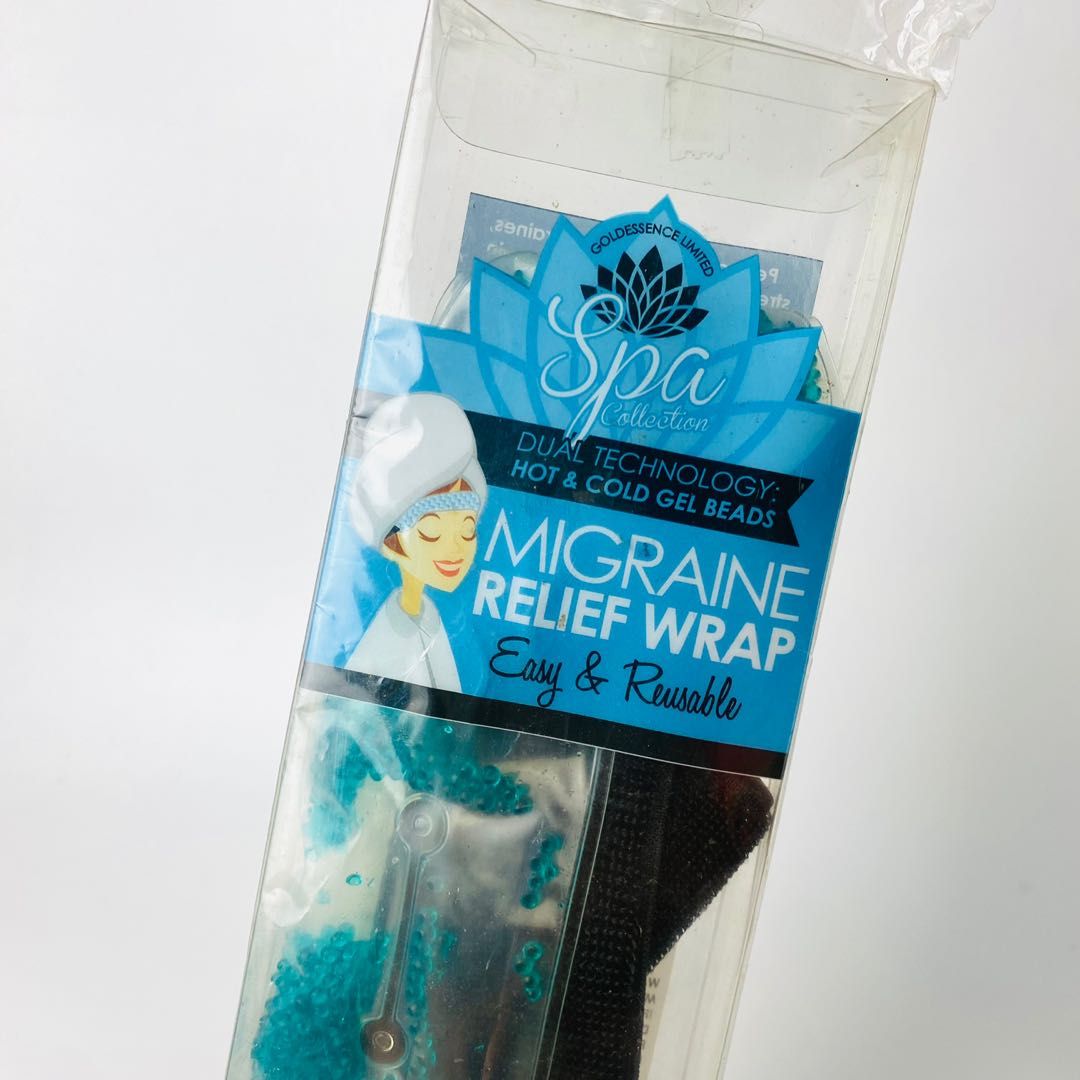 Spa Collection Migraine Relief Wrap Hot & Cold Gel Beads, Beauty