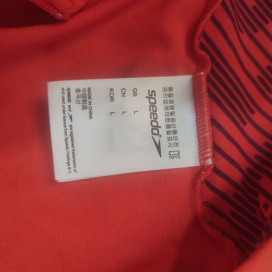 speedo zip up zipper rashguard swimsuit, Women's Fashion, Swimwear, Rash guard on Carousell