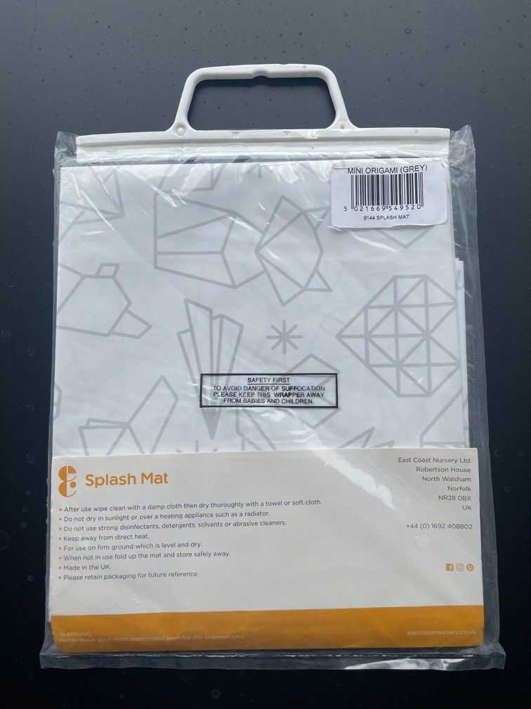 Splash Mat Baby Led Weaning, Babies & Kids, Nursing & Feeding, Weaning