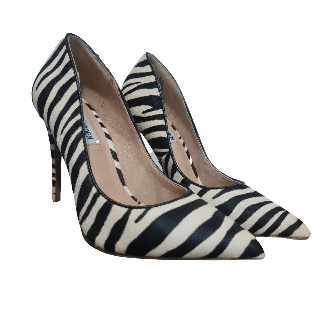Steve madden zebra discount heels