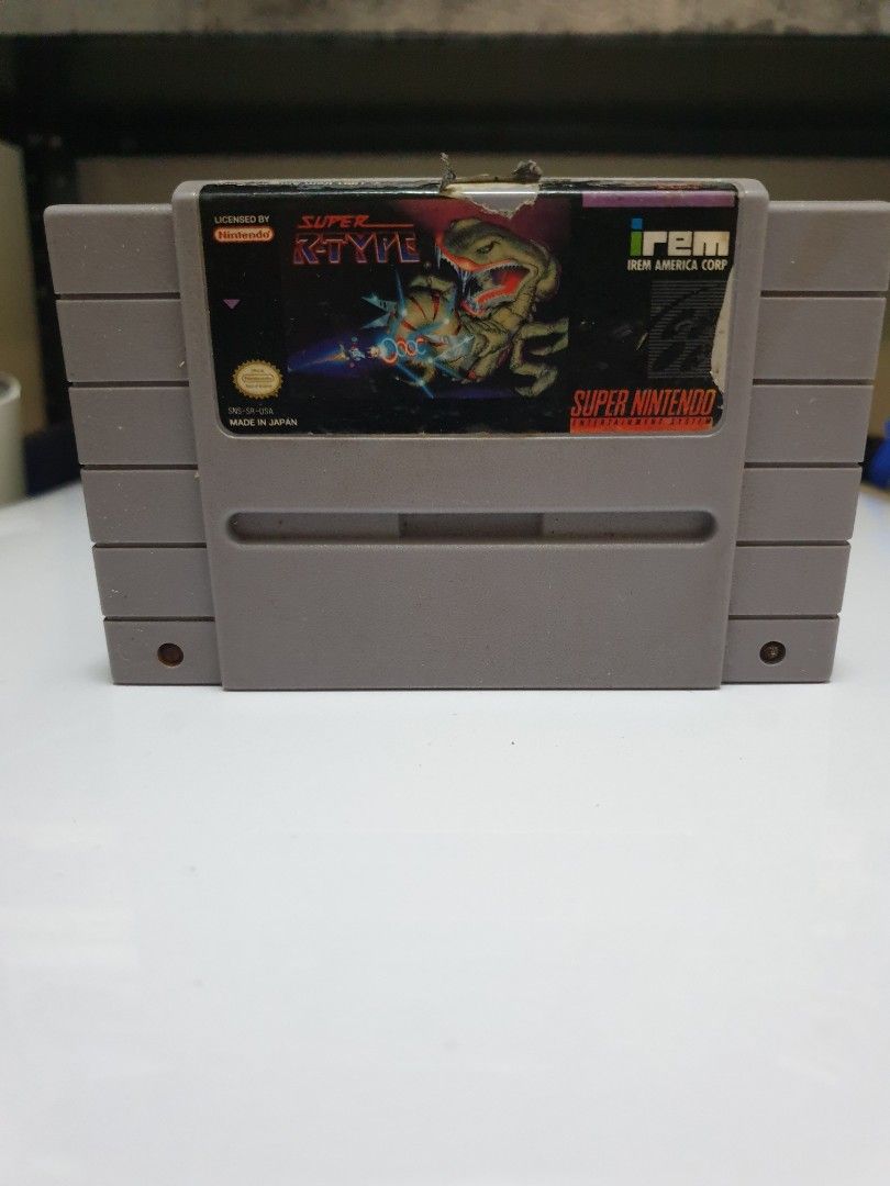 Super R-Type (Super Nintendo Entertainment System SNES) (Category: Nintendo) located in Quezon City. Submitted by itemsforadoption (Listing ID 1195743688, Image 1). Description: Rfs: Its 2022! Happy New Year. Now is a time to be joyous and declutter. And I'm doing just that this season. Super R-Type is a shooter game for the Super NES, developed and published by Irem in 1991. It is a partial port of R-Type II, borrowing stages and enemies, but in