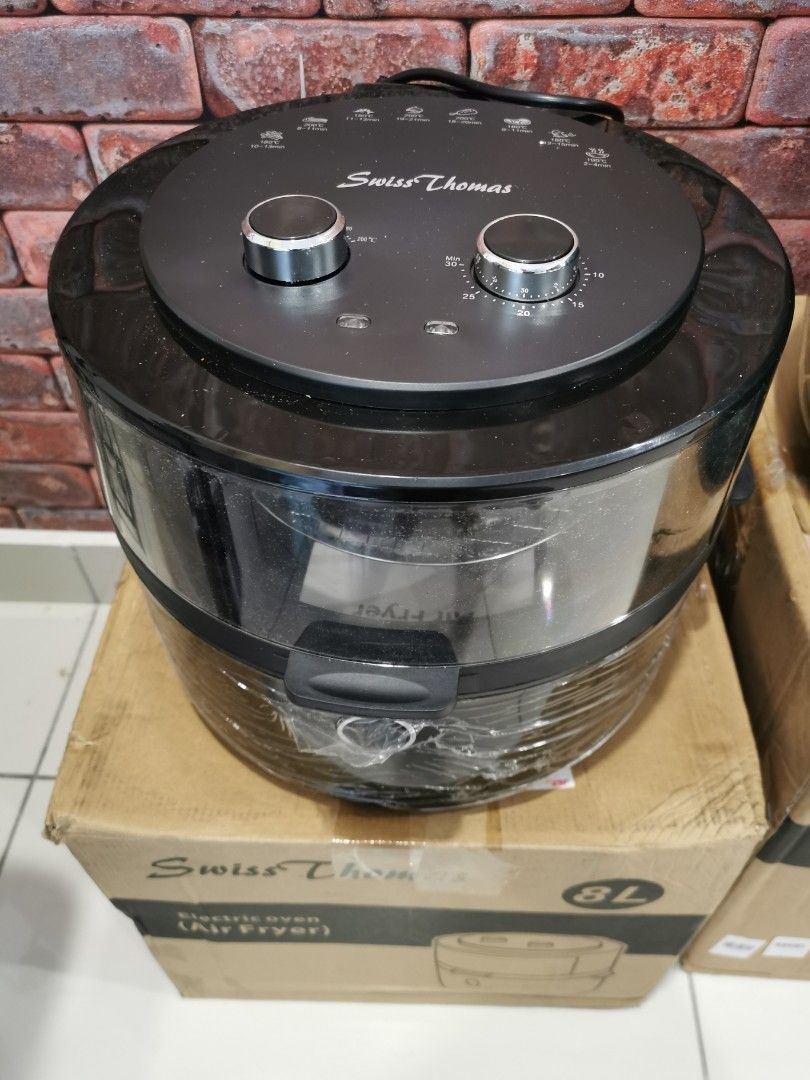Swiss Thomas Air Fryer 8L, TV & Home Appliances, Kitchen Appliances
