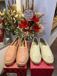 TB Quilted Flat Espadrilles Shoes