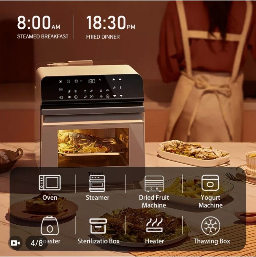 Tjean Steam Air Fryer, TV & Home Appliances, Kitchen Appliances, Ovens