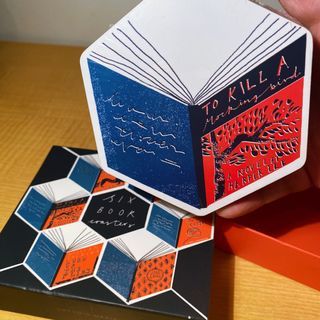 Six book coasters U studio coaster set