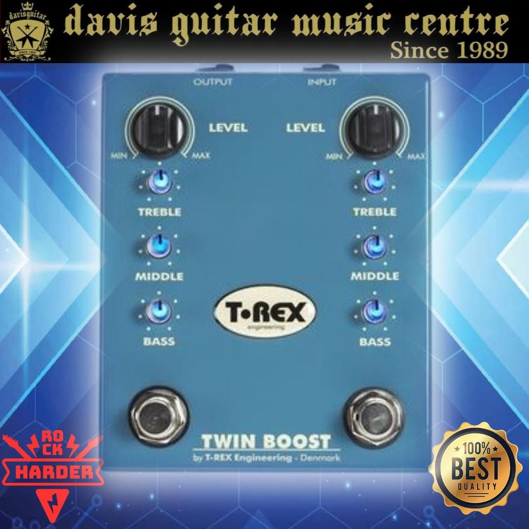 T-REX クリーンブースターエフェクター 青