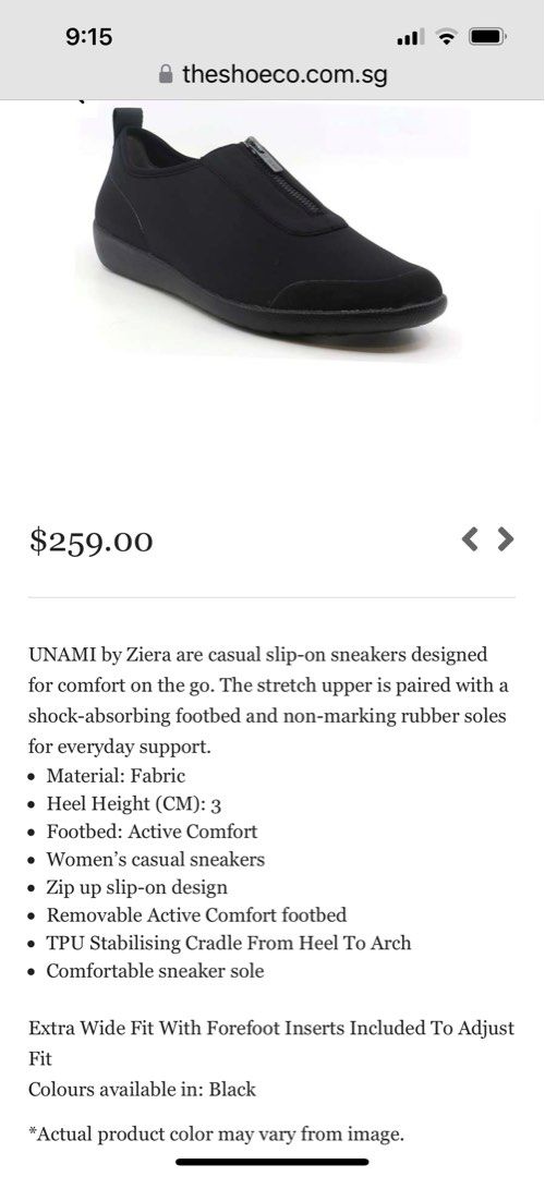 UNAMI by Ziera Extra Wide Feet Sneakers Women s Fashion Footwear