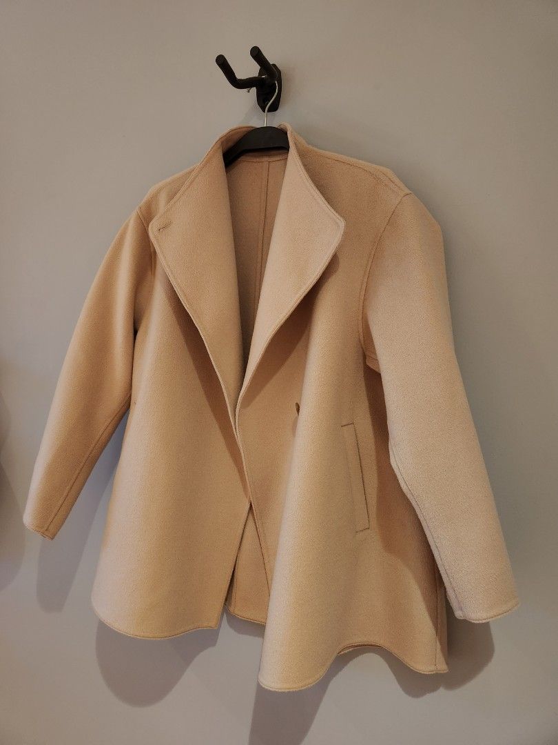 double face short coat uniqlo