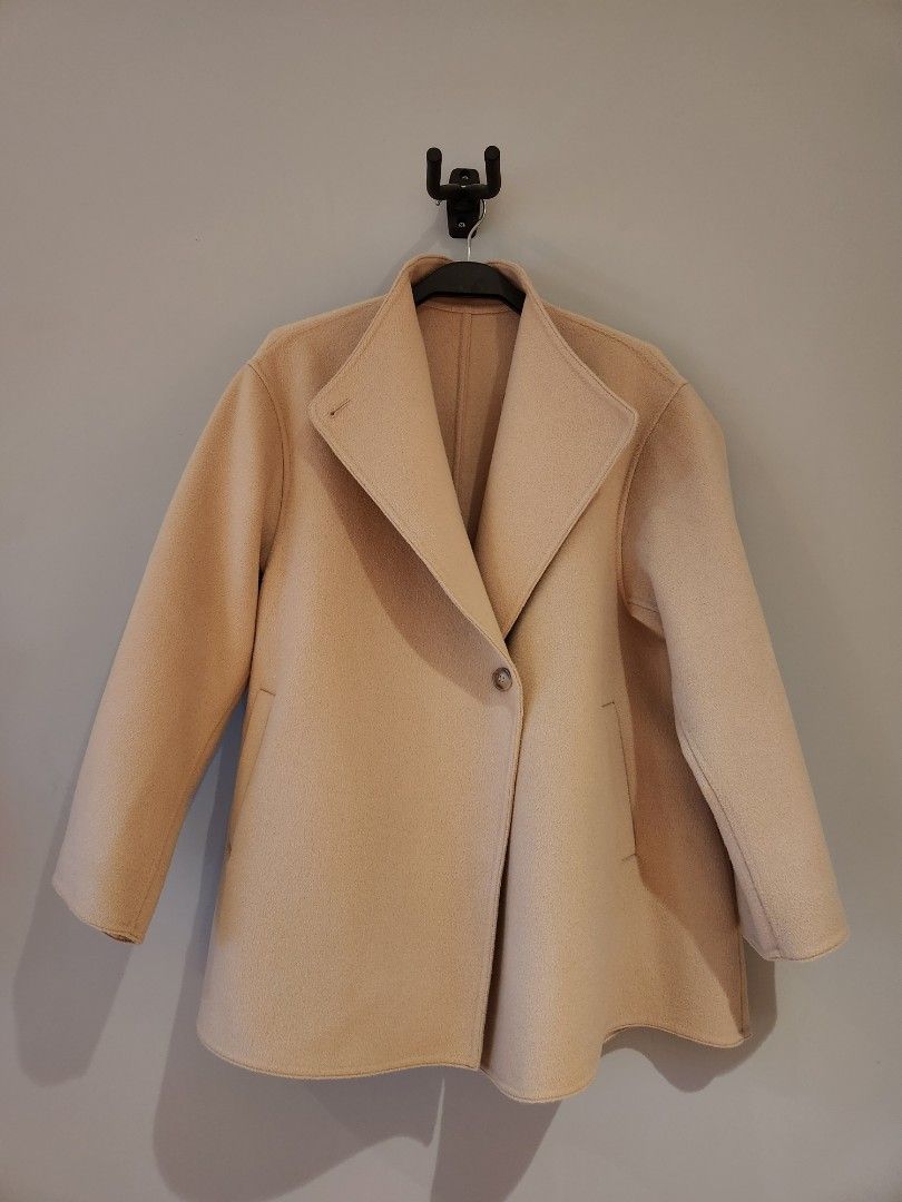double face short coat uniqlo