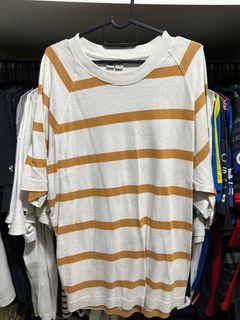 Uniqlo Stripe oversized t shirt