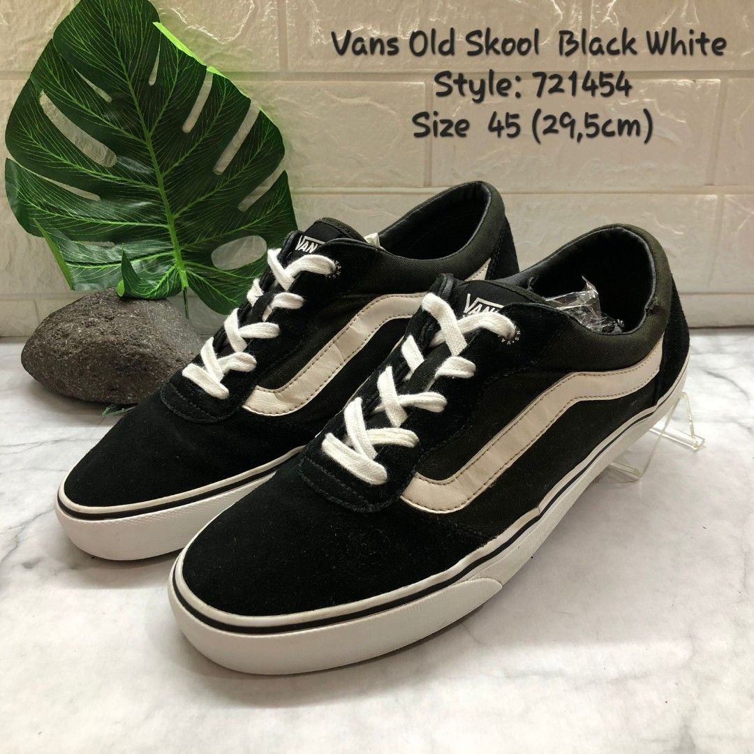 Vans 721454 Old Skool Black White Size 45