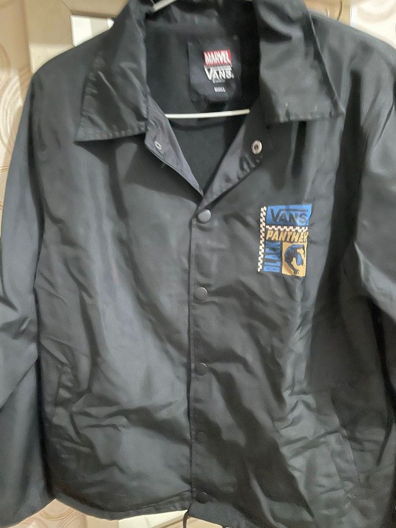 Vans Jacket x Marvel Black Panther Fesyen Pria Pakaian Baju