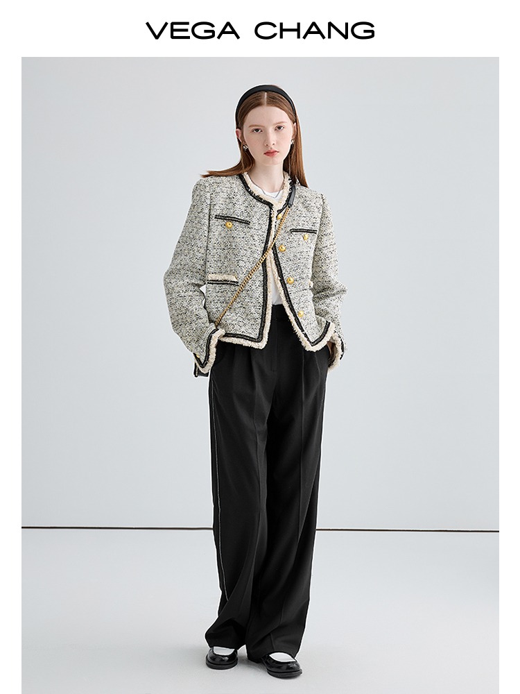 Vega Chang Tweed Jacket (S), Women's Fashion, Coats, Jackets and