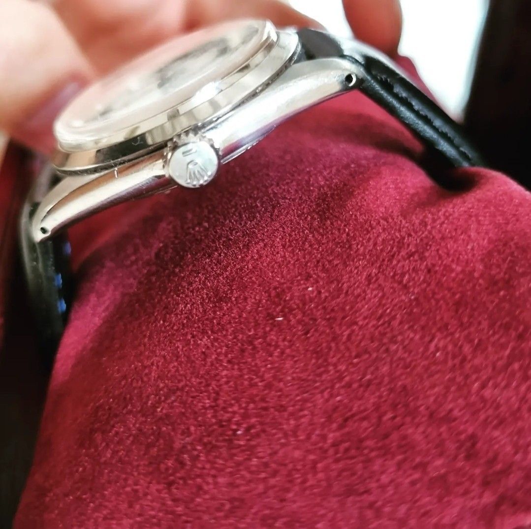Vintage Tudor Small Rose (Category: Luxury Watches) located in Makati City. Submitted by greydial (Listing ID 1195611823, Image 3). Description: For sale is a vintage Tudor Small Rose Ref. 7934. 34mm. Manual wind. Rating at 9/10 because Recently serviced by Sir Alex of YourTime, Greenbelt Makati. 2 years warranty. Complete with Tudor box and service history papers. 85k asking. Thank you!.