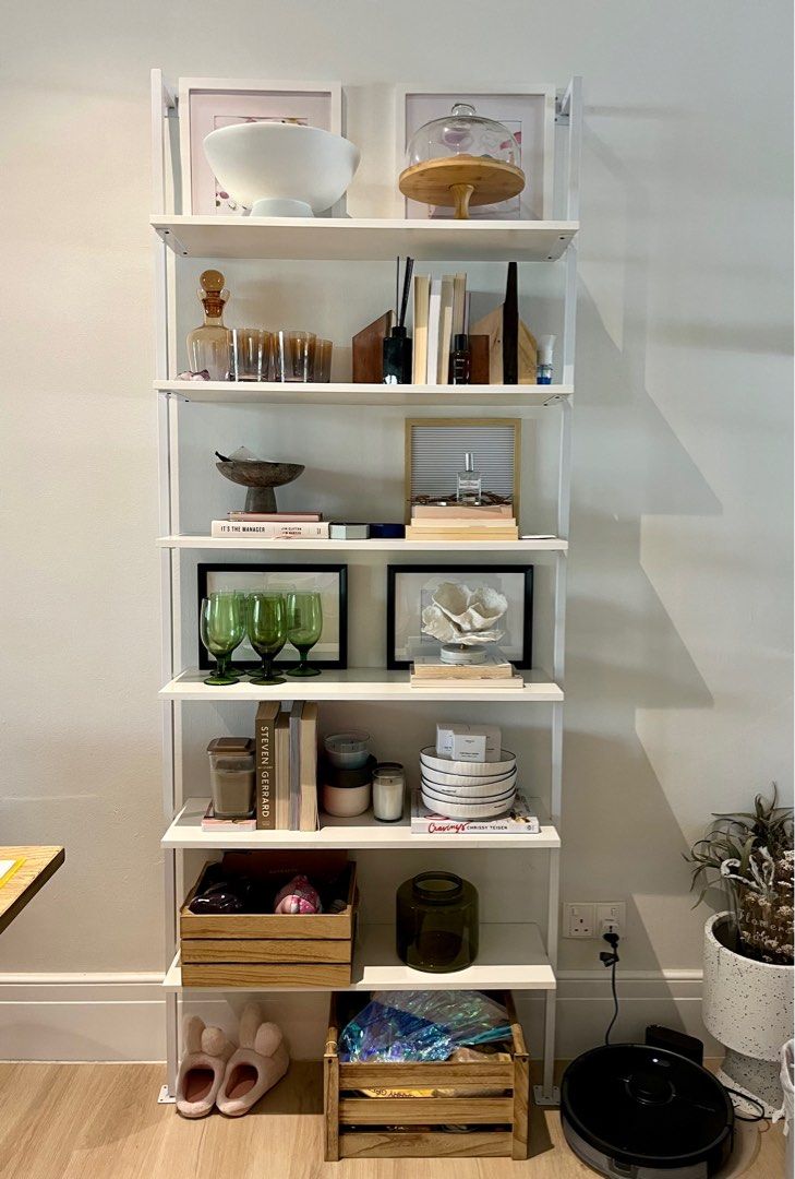 Wall mounted stairway wall shelves cb2 inspired, Furniture & Home