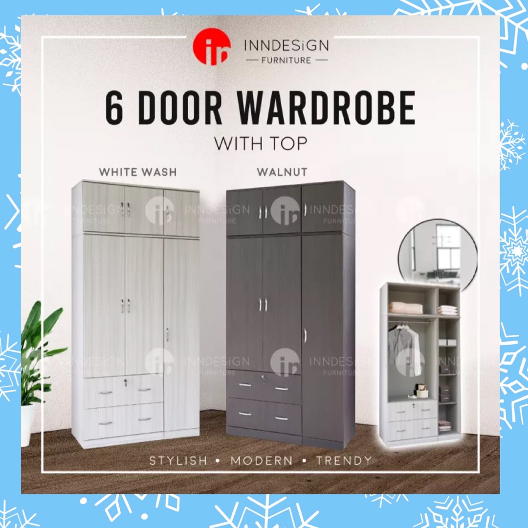 wardrobe fully assembled ready stock, Furniture & Home Living