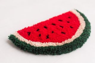 Watermelon Coaster Decor Rug Handmade Custom