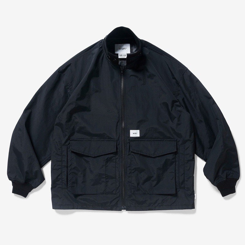 WTAPS JFW-05 / JACKET / NYLON. TAFFETA BLACK 飛行夾克外套, 他的