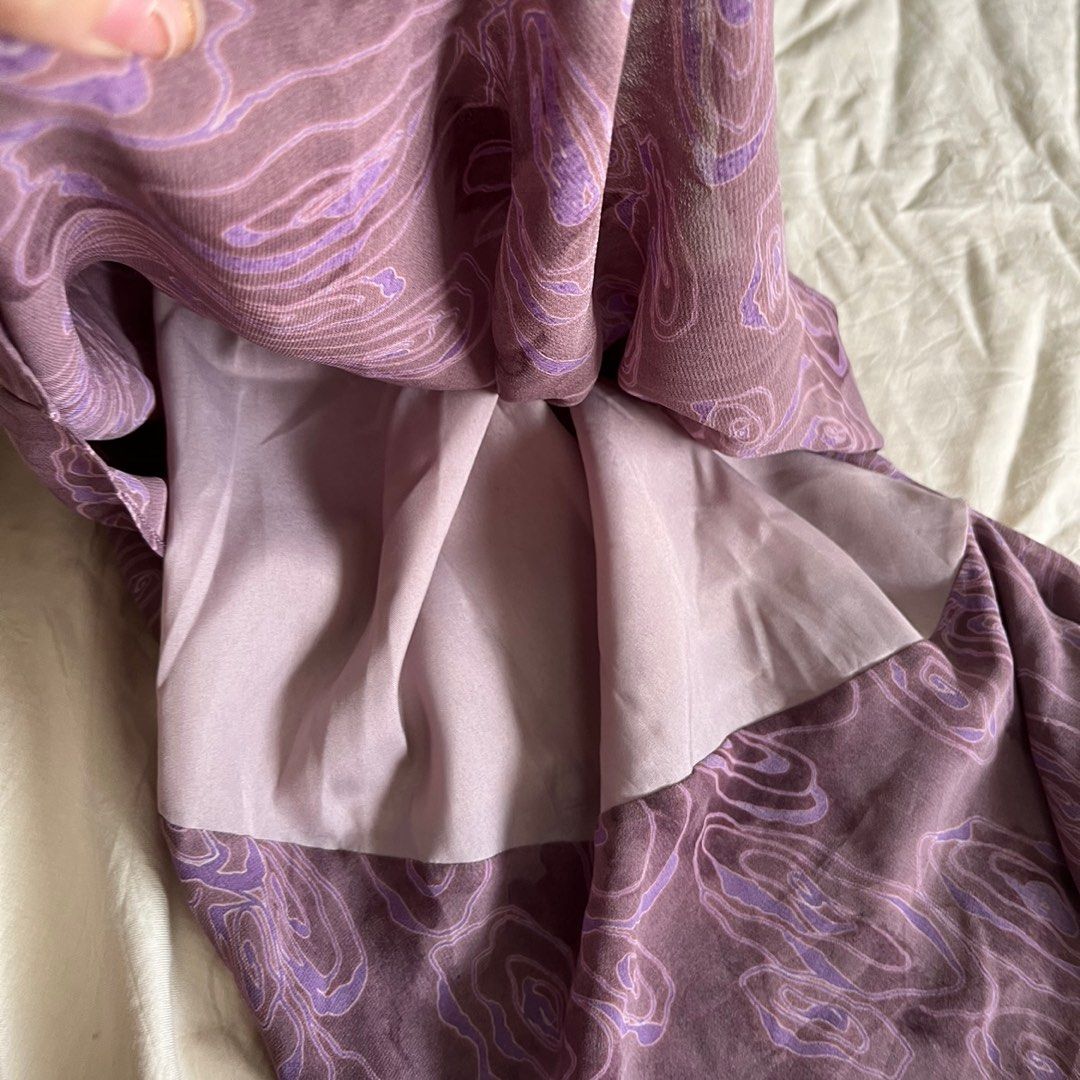 Y2k vintage purple swirl dress, Women's Fashion, Dresses & Sets ...