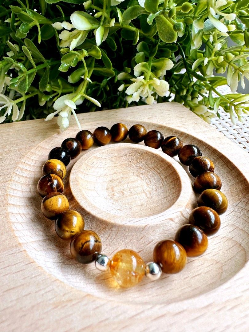 Citrine bracelet with tiger sign new arrivals