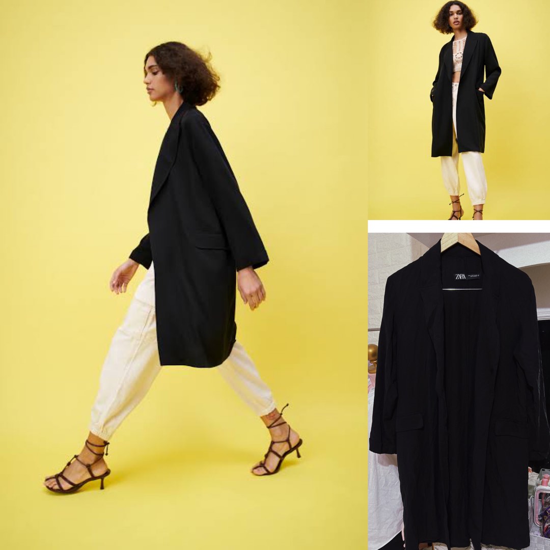 Zara Flowy Trench Coat, Women's Fashion, Coats, Jackets and Outerwear