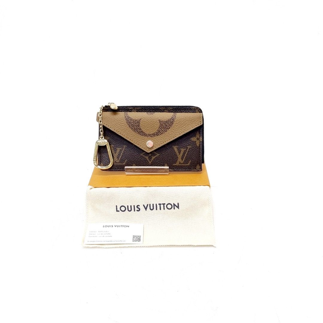 REVIEW] Louis Vuitton LV Recto Verso Wallet Damier Ebene Red from