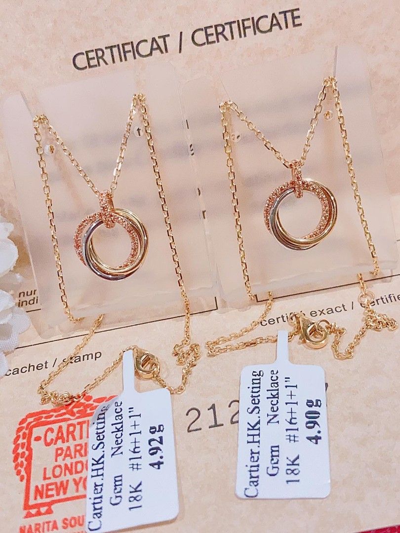 Cartier necklace and earring set shop
