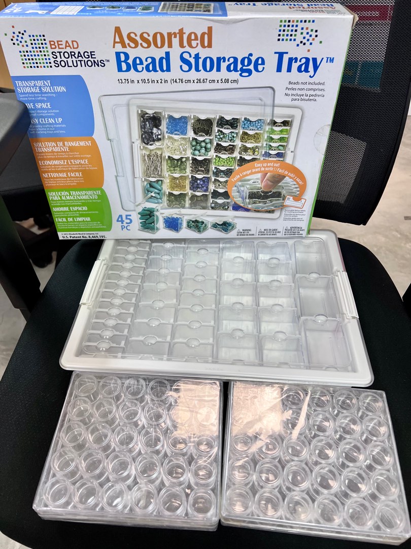 20 for all 3 Bead Storage Tray, Hobbies & Toys, Stationery & Craft