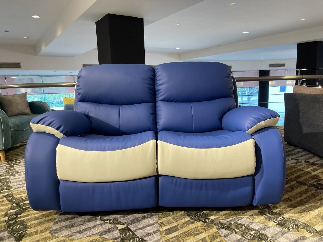 2 Seater Manual Recliner Sofa, Furniture & Home Living, Furniture, Sofas on Carousell