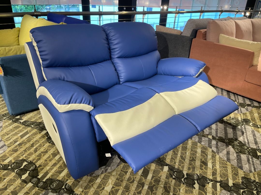 2 Seater Manual Recliner Sofa, Furniture & Home Living, Furniture, Sofas on Carousell