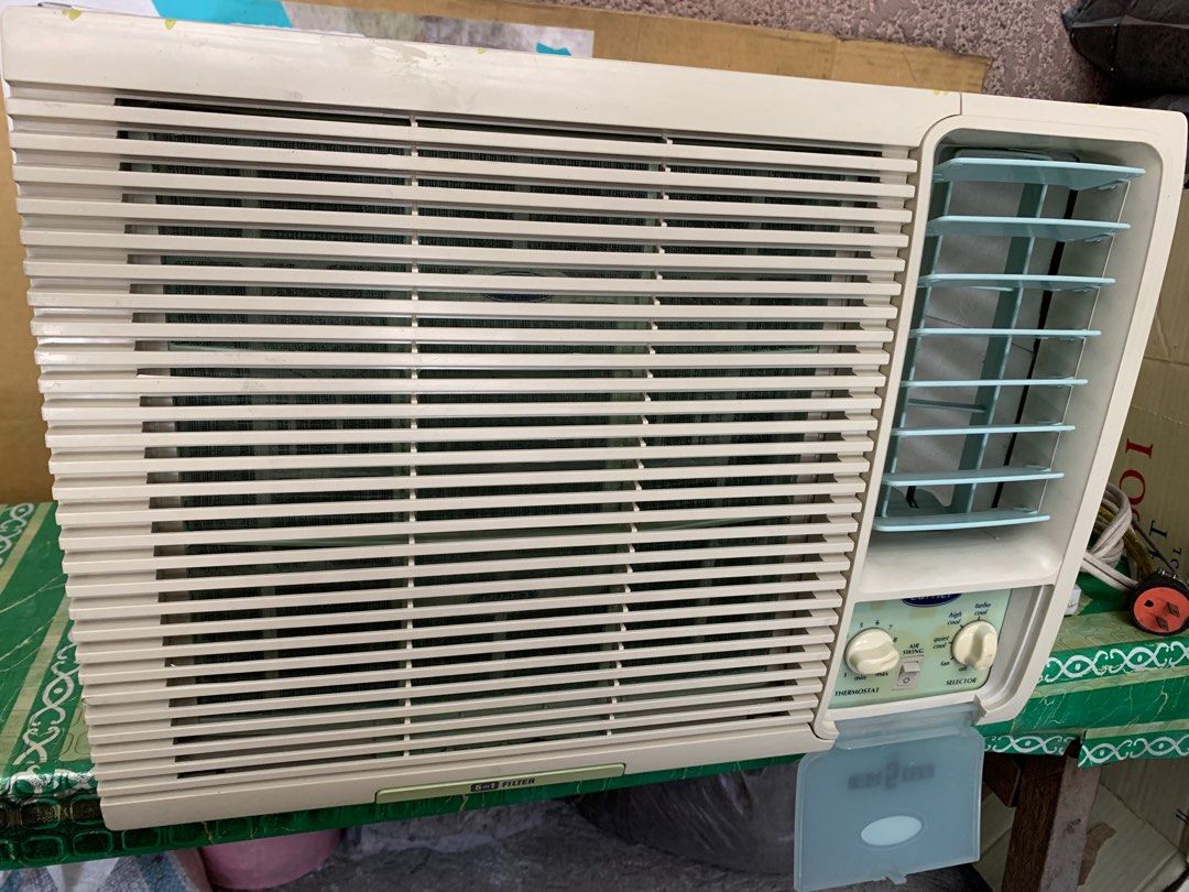 2nd hand carrier aircon 1hp, TV & Home Appliances, Air Conditioning and Heating on Carousell