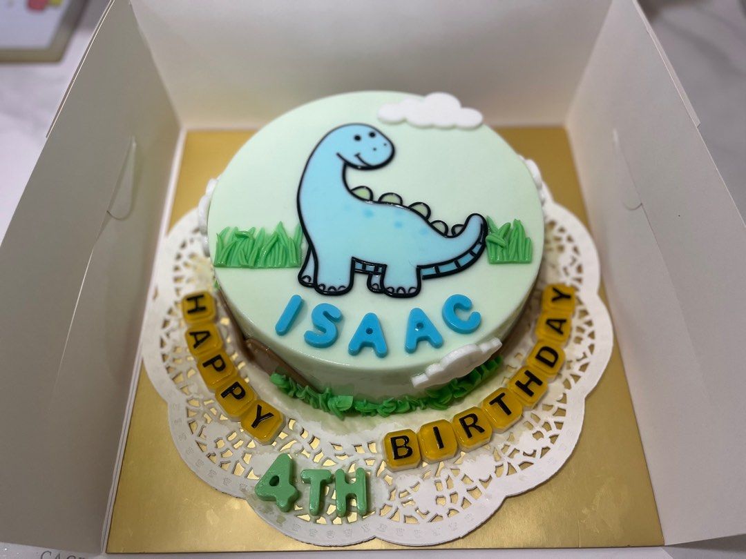 Cake Delights - Fresh cream cake with dinosaur on top. | Facebook